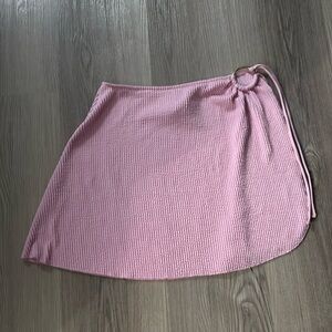 Aerie swim cover up doble tie wrap side